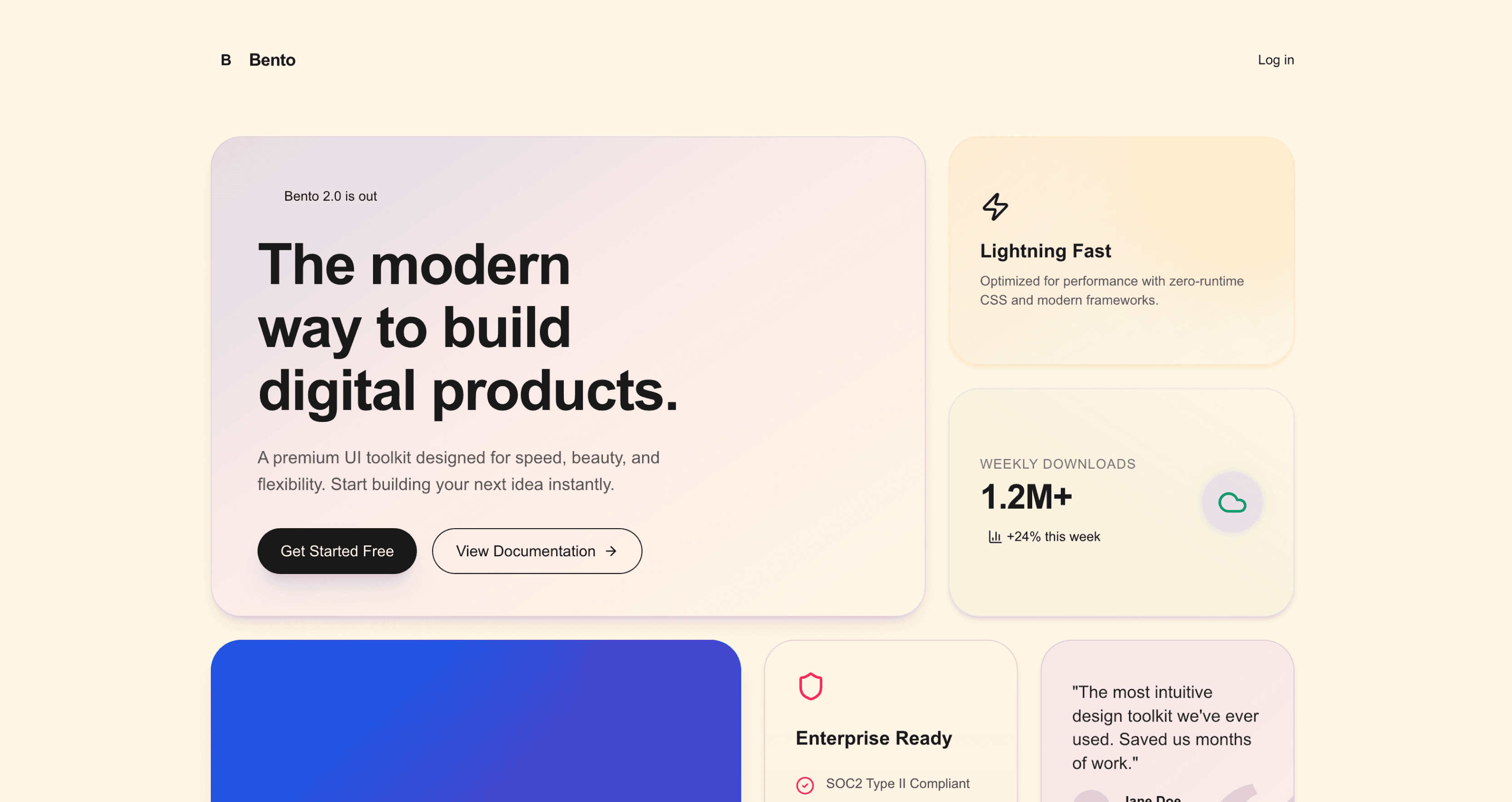 Bento design skill preview